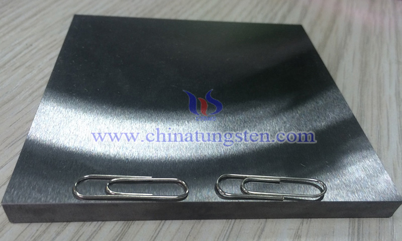 CTIA tungsten plate applied to radioactive medicine